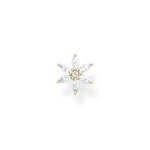 Thomas Sabo Fél pár aranyozott virág ezüst fülbevaló H2196-414-14