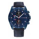 Tommy Hilfiger Parker kék piros férfi óra 1791839