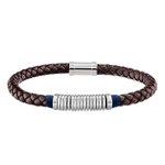 Tommy Hilfiger Barna vékony fonott bőr karkötő 2790154