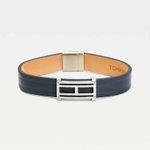 Tommy Hilfiger Szürke H emblémás bőr karkötő 2790269S