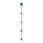 Thomas Sabo Fél pár ezüst fülbevaló színes kövekkel H2194-477-7