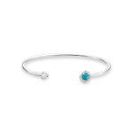 Thomas Sabo Vintage ezüst karperec türkiz és fehér kövekkel 