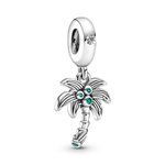 Pandora ékszer Pálmafa függő ezüst charm kristállyal 799438C01