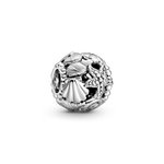 Pandora ékszer Áttört tengeri csillag kagyló szív ezüst charm 798950C00
