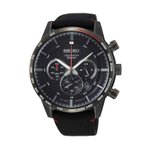 Seiko Fekete szövet szíjas kronográf sport férfi óra SSB359P1