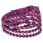 Swarovski Power lila duplasoros textil karkötő 5511699