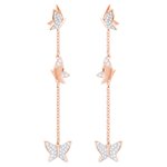Swarovski Lilia rozé fülbevaló pillangókkal 5382364