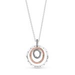 Pandora ékszer Kéttónusú körök ezüst láncon 389483C01-60