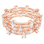 Swarovski Moonsun rozé gyűrű kristályokkal 