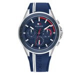 Tommy Hilfiger Aiden sötétkék szilikonos férfi karóra 1791859