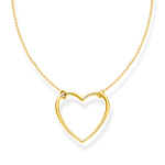 Thomas Sabo Aranyozott ezüst nyaklánc szív medállal KE2138-413-39-L45v