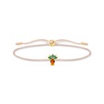 Thomas Sabo Állítható textil karkötő ananásszal LS129-472-7-L20v