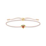 Thomas Sabo Állítható textil karkötő dinnyeszelettel LS126-488-7-L20v