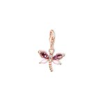 Thomas Sabo Rózsaszín lila rozé szitakötő charm 1873-323-7