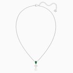 Swarovski Perfection ezüst színű nyaklánc zöld kristállyal 5493103