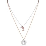 Swarovski Kulcs és kulcslyuk kéttónusú nyaklánc 5272240