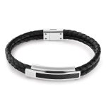 Tommy Hilfiger Dupla fekete bőr karkörő mágneszárral 2790357
