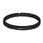 Tommy Hilfiger Fekete iconic férfi karkötő 2790312