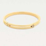 Tommy Hilfiger Arany színű nemesacél karperec cirkóniával 2780533