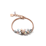 Coeur de Lion Rozé hematit kockás karkötő 5037/30-1620