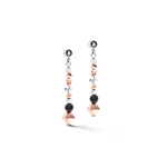 Coeur de Lion Kis amulett rozé fekete fülbevaló 5035/21-1218