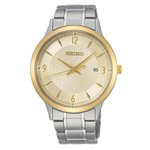 Seiko Fémcsatos klasszikus férfi karóra aranyszínű számlappal SGEH92P1
