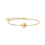 Thomas Sabo Aranyozott ezüst karkötő családfa medállal A2041-414-14-L19V