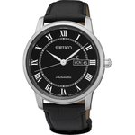 Seiko Presage fekete bőrszíjas férfi óra SRP765J2