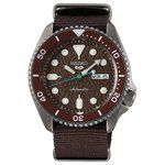 Seiko 5 Sports Sense Style nato szíjas barna férfi óra SRPD85K1