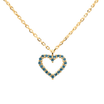 PD Paola Celeste heart aranyozott ezüst nyaklánc CO01-225-U