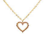 PD Paola Levander heart aranyozott ezüst nyaklánc CO01-224-U