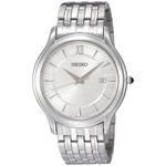 Seiko Dátumkijelzős ezüst színű fémszíjas férfi óra SKK669P1
