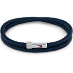 Tommy Hilfiger Dupla soros kék bőr férfi karkötő 2790264S