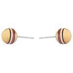 Tommy Hilfiger Arany színű csíkos bedugós fülbevaló 2780517