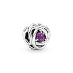 Pandora ékszer Lila örökkévalóság körök ezüst charm 790065C02
