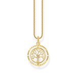 Thomas Sabo Aranyozott ezüst nyaklánc forgó életfa medállal KE2148-414-14-L45v