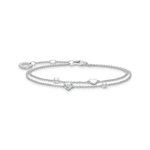 Thomas Sabo Ezüst karkötő cirkónia szív medállal A2057-051-14-L19v