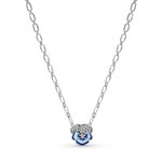 Pandora ékszer Kék árvácska ezüst nyaklánc 390770C01-50
