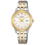 Seiko Arany ezüst színű fémszíjas női óra SUR410P1