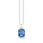 Thomas Sabo Ezüst nyaklánc téglalap alakú kék kővel KE2089-166-1-L45v