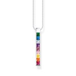 Thomas Sabo Sokszínű csiszolt köves ezüst nyaklánc KE2146-477-7-L45V