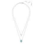 Swarovski Millenia ezüst színű dupla nyaklánc kék kristállyal 5640557