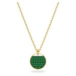 Swarovski Ginger arany tónusú nyaklánc zöld kristályokkal 5642939