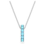 Swarovski Exalta ezüst színű nyaklánc kék kristályokkal 5643754