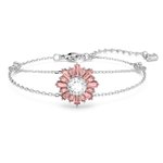 Swarovski Sunshine ezüst színű karkötő rózsaszín kristállyal 5642968