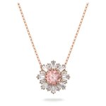 Swarovski Sunshine rozé nyaklánc rózsaszín és fehér kristályokkal 5642961