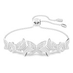 Swarovski Lilia ezüst színű állítható pillangós karkötő 5636429
