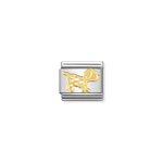 Nomination Arany kutya charm 030112-23