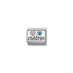 Nomination Gyerekek cirkónia ezüst színű charm 330304-15