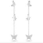 Swarovski Lilia ezüst színű függő fülbevaló 5636423